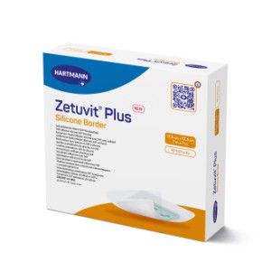 ZETUVIT Plus Silicone Border 17,5x17,5 cm